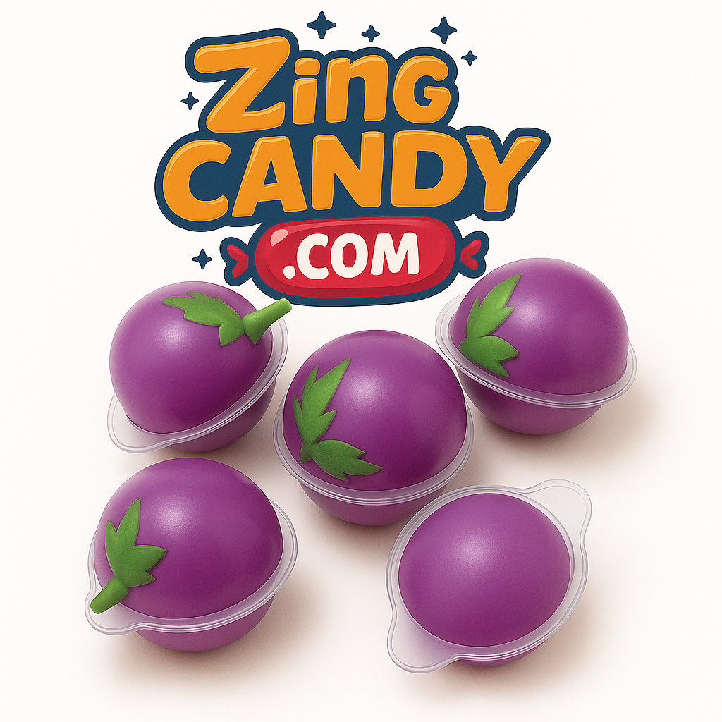 Mini Grape Gummy Splash Balls (8-Pack)