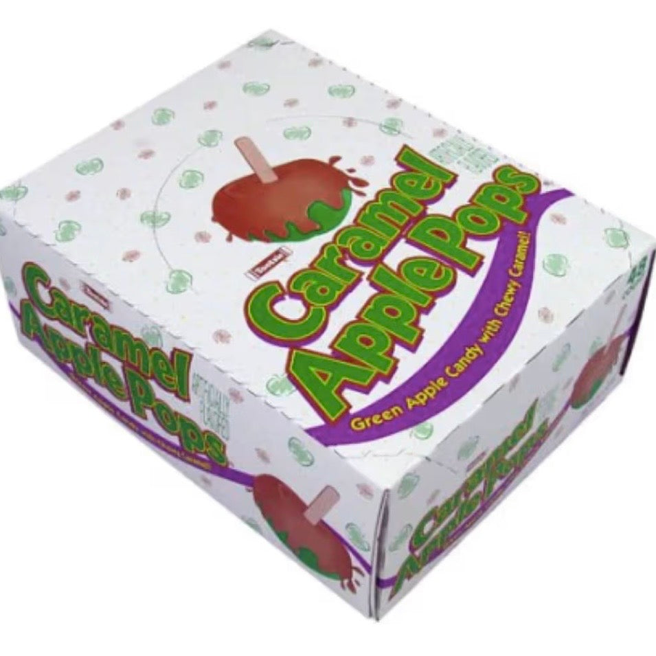 Caramel Apple Pop – Sweet & Sour Green Apple Lollipop | Classic Caramel Coated Candy