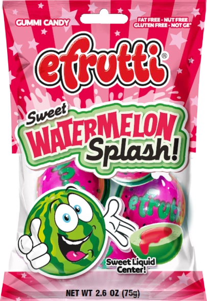 eFrutti Watermelon Splash Gummy Balls (4-Pack)
