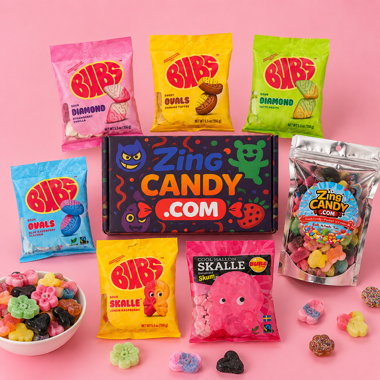 BUBS Swedish Candy Reserve Box – Over 3 lbs Vegan Gummy Mix | Canada