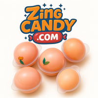 Mini Peach Gummy Splash Balls (8-Pack)