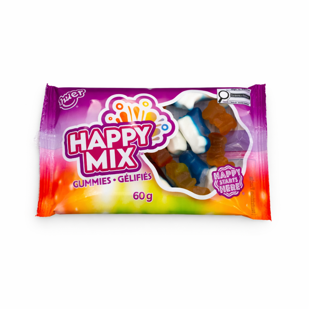 Mega Mix Assorted Gummy Candy Bag 60g