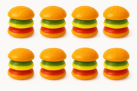 eFrutti Mini Burger 8-Pack – Fruity Novelty Gummy Candy | Canada