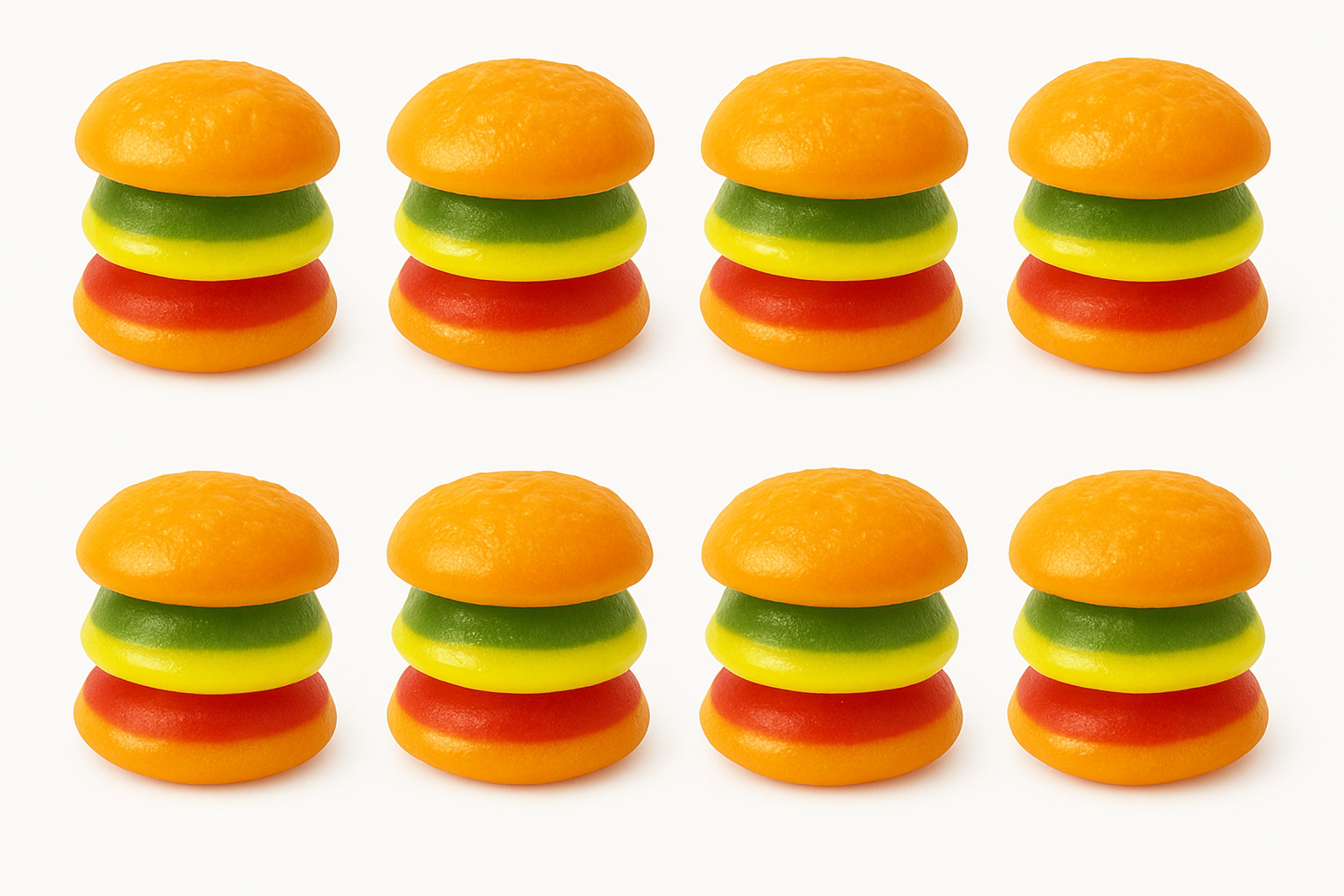 eFrutti Mini Burger 8-Pack – Fruity Novelty Gummy Candy | Canada