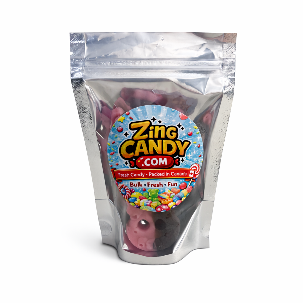 Raspberry Licorice Skulls – 8 Piece Taste Pack (3.7 oz)