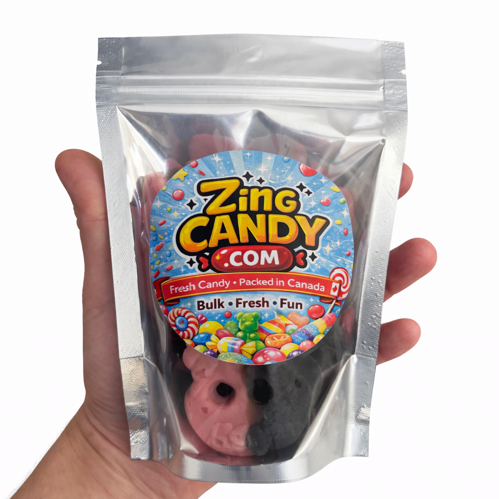 Raspberry Licorice Skulls – 8 Piece Taste Pack (3.7 oz)