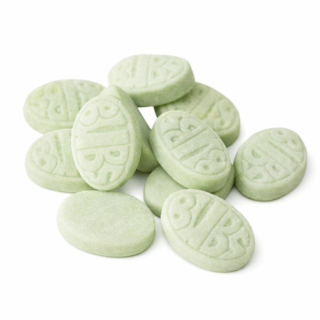 BUBS Cool Fruity Pear – 50g Taste Pack (Swedish Vegan Foam Candy)