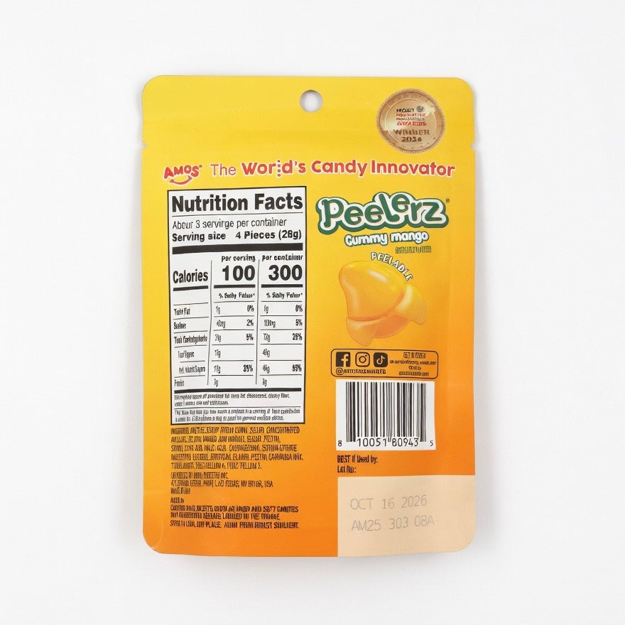 Peelerz Mango Peelable Gummy 85g – Viral Candy | Canada