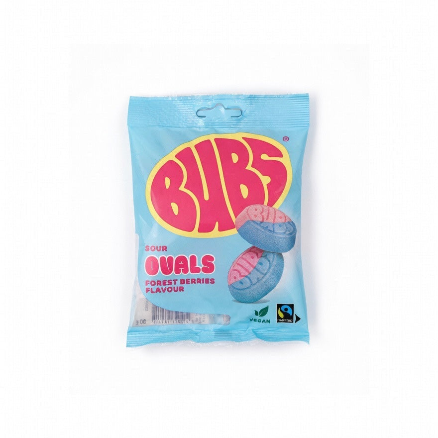 BUBS Sour Ovals Forest Berries 90g - Swedish Candy