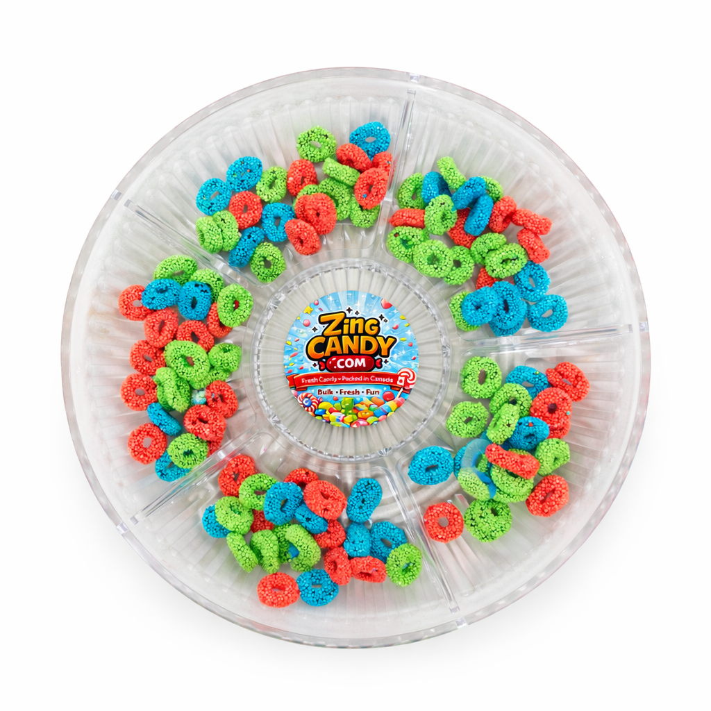 Cosmic Crunch Rings 1 LB – Crunchy Sour Gummy Candy | Canada
