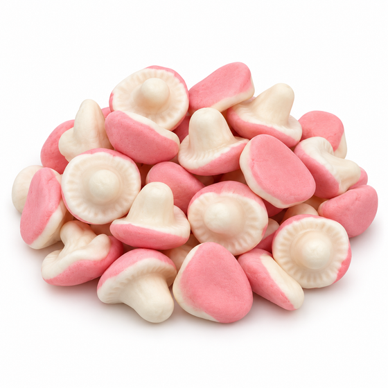 Strawberry Foam Mushroom Swedish candy