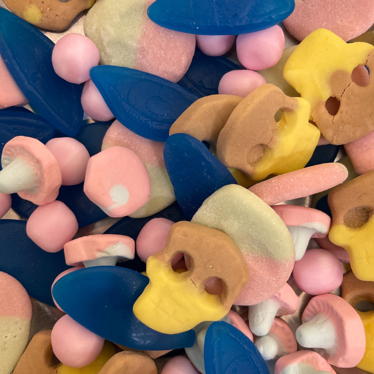 Close-up of Swedish Candy Cloud Mix assortment
