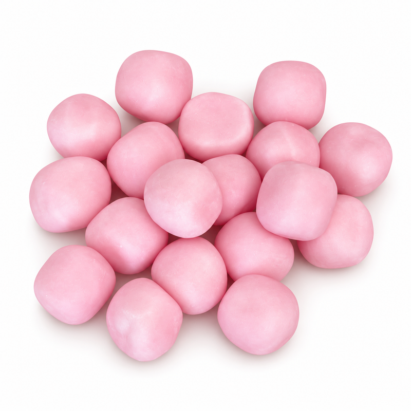 Swedish Strawberry Bonbons on a clean white background