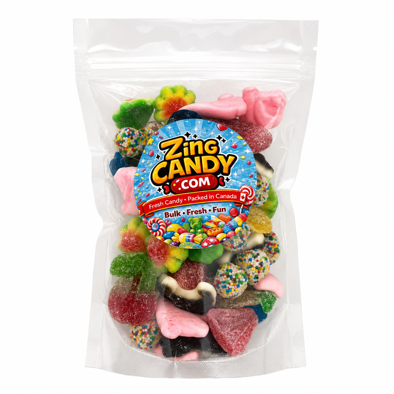 Zing Candy premium sour mix bag included in The BonBon Box