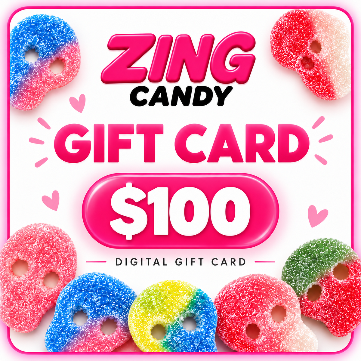 ZingCandy $100 digital gift card