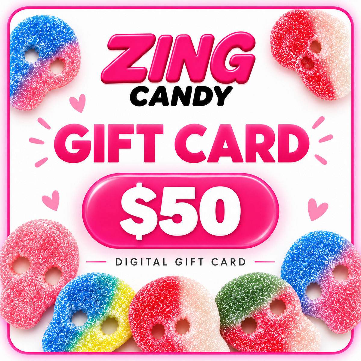 ZingCandy $25 digital gift card